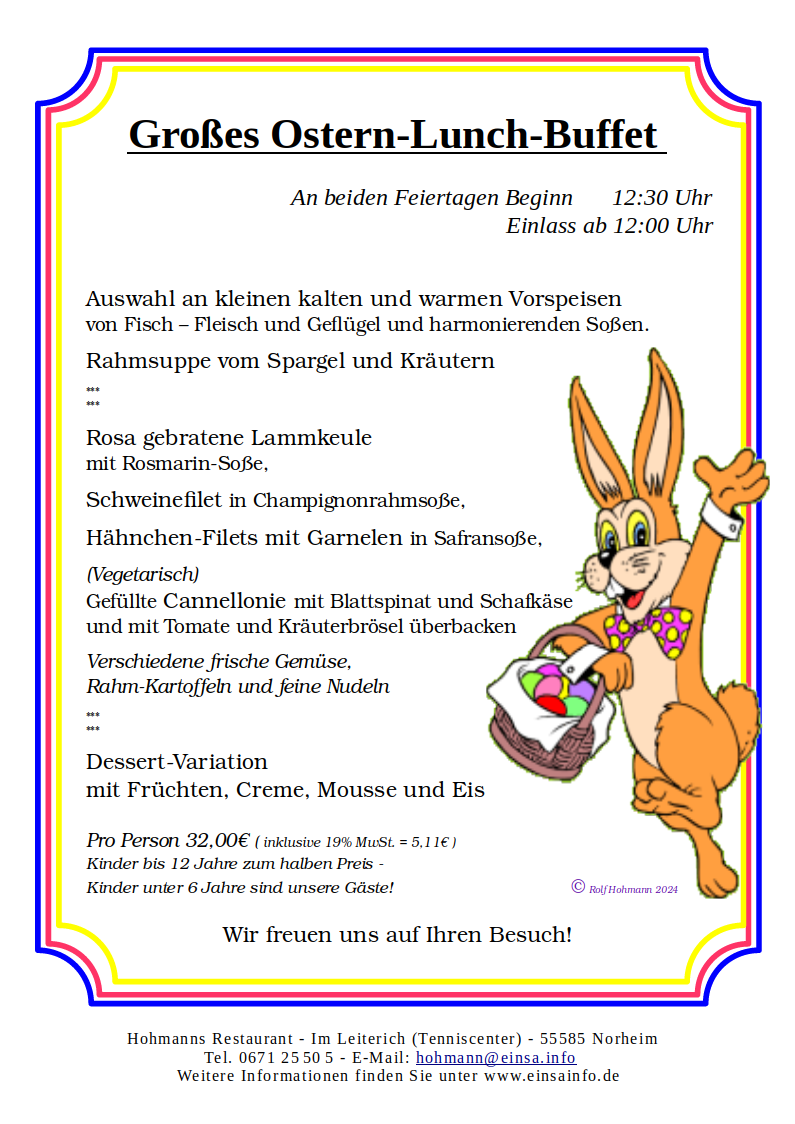 Großes_Ostern_Lunch_Buffet_Hohmanns_Restaurant_55585_Norheim
